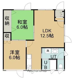 グリーンハイツ山の手【1階】の間取り